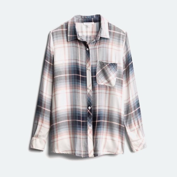 Mellony Button Down top by Beach Lunch Lounge 1X LS - Picture 5 of 5